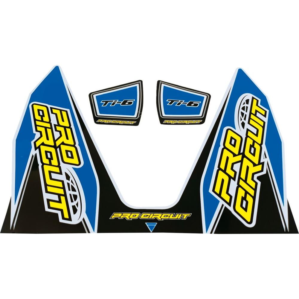 Pro Circuit Ti-6 Exhaust Decals Light Blue