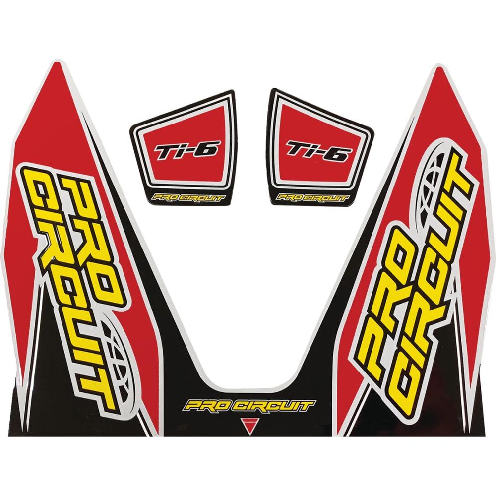 Pro Circuit Ti-6 Exhaust Decals Red