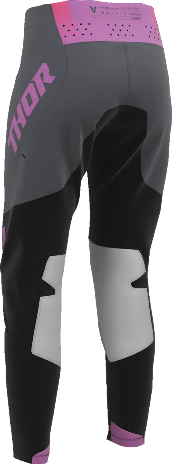 Thor Sportmode Velocity Ladies MX Textile Trouser Black / Dark Grey / Pink / Purple - FREE UK Shipping, FREE 365 Day Returns | Moto Central