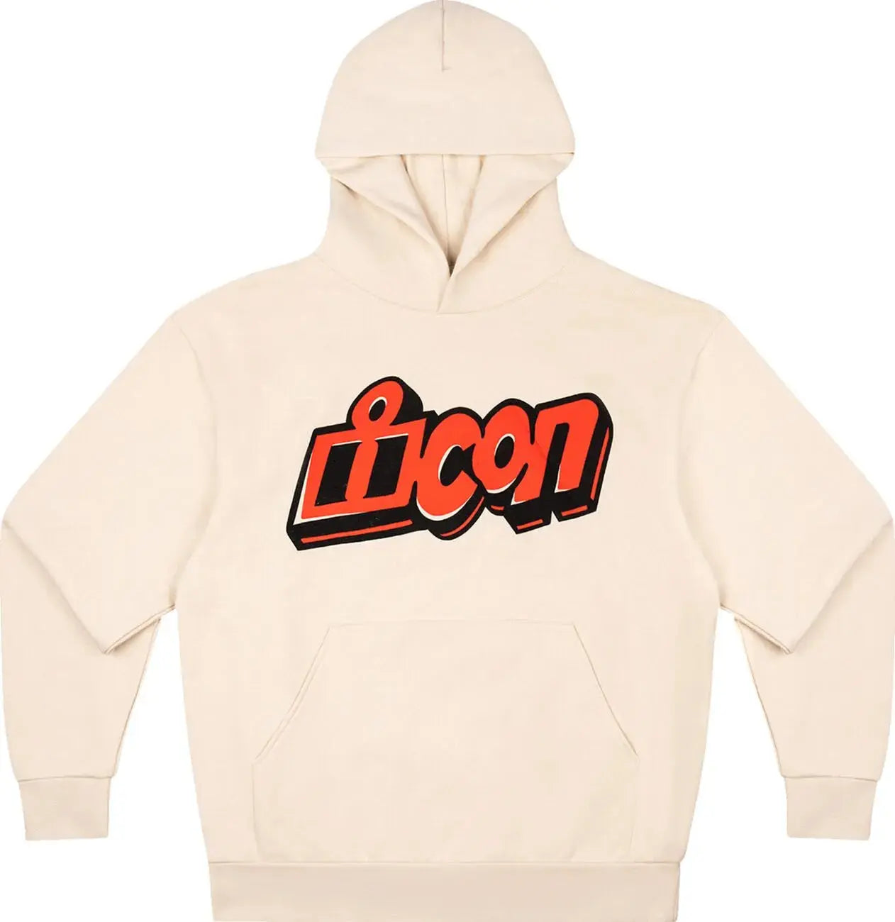 Icon ReDoodle Hoodie Ivory - FREE UK Shipping, FREE 365 Day Returns | Moto Central