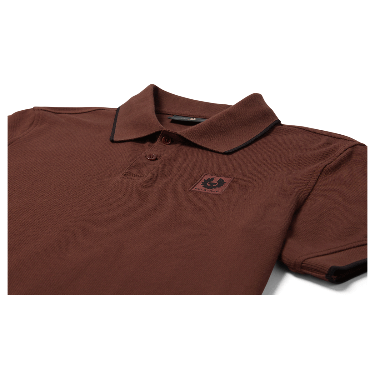 Belstaff Tipped Polo T-Shirt Oxblood FREE UK Delivery, FREE 365 Day Returns | Moto Central