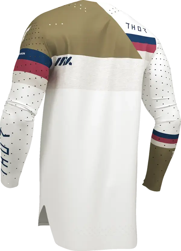 Thor Sportmode League Jersey White / Copper - FREE UK Shipping, FREE 365 Day Returns | Moto Central