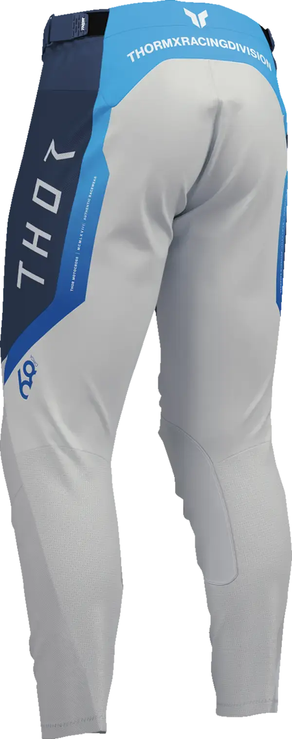 Thor Launchmode Air Raptor MX Textile Trouser Grey / Light Blue / Midnight Blue - FREE UK Shipping, FREE 365 Day Returns | Moto Central