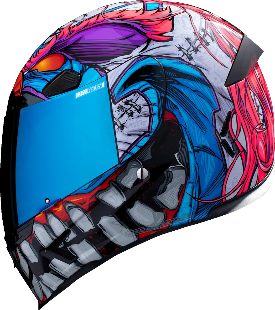 Icon Airframe Pro Krazy Klown 2 Black / Blue / Pink / Purple / White - FREE UK Shipping, FREE 365 Day Returns | Moto Central
