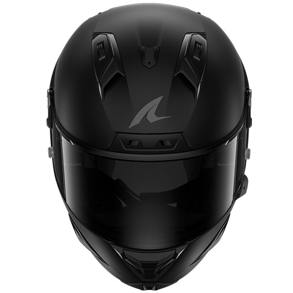 Shark Aeron Dark Shadow Matt Black / Anthracite - FREE UK Shipping, FREE 365 Day Returns | Moto Central