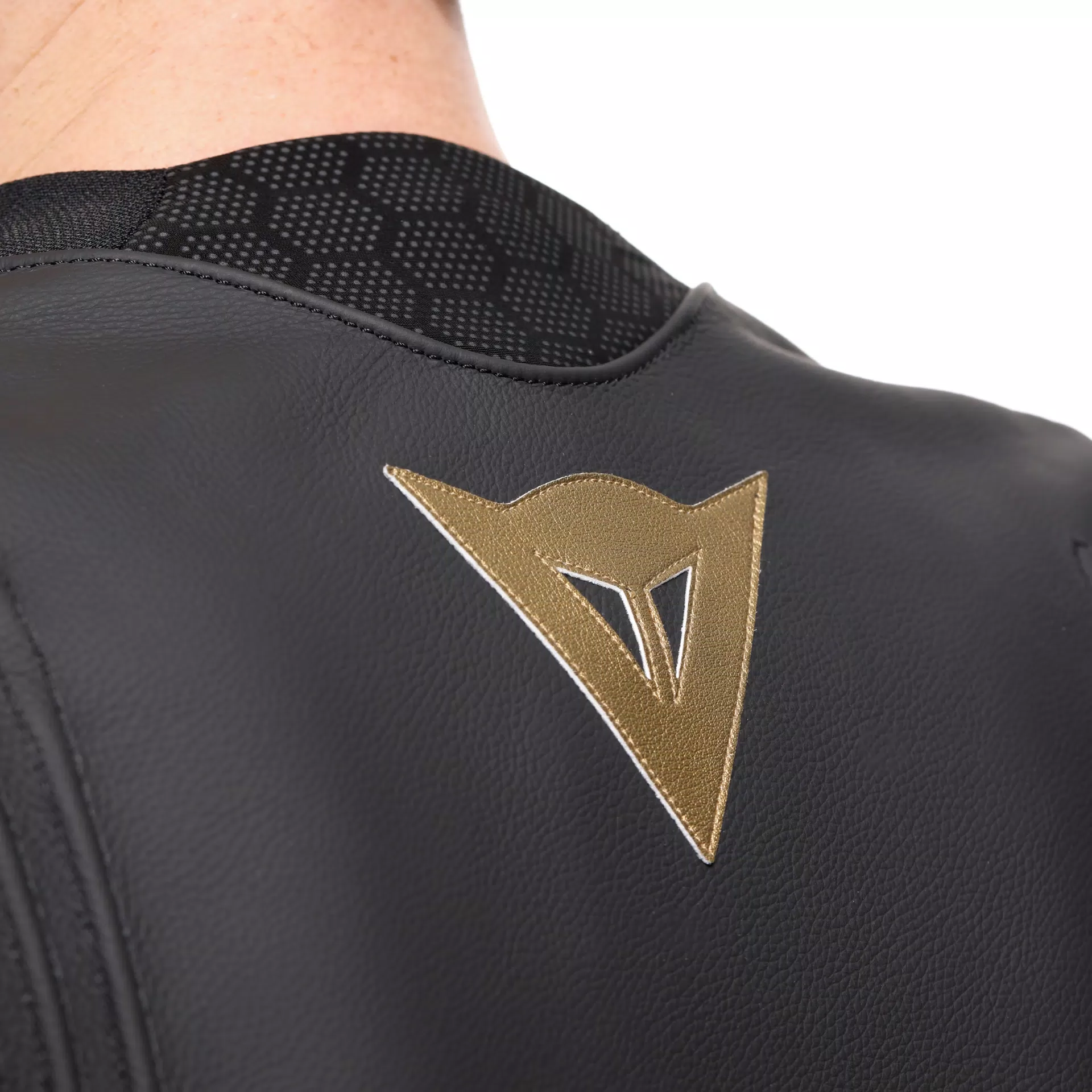 Dainese Racing 5 Leather Jacket Black / Gold