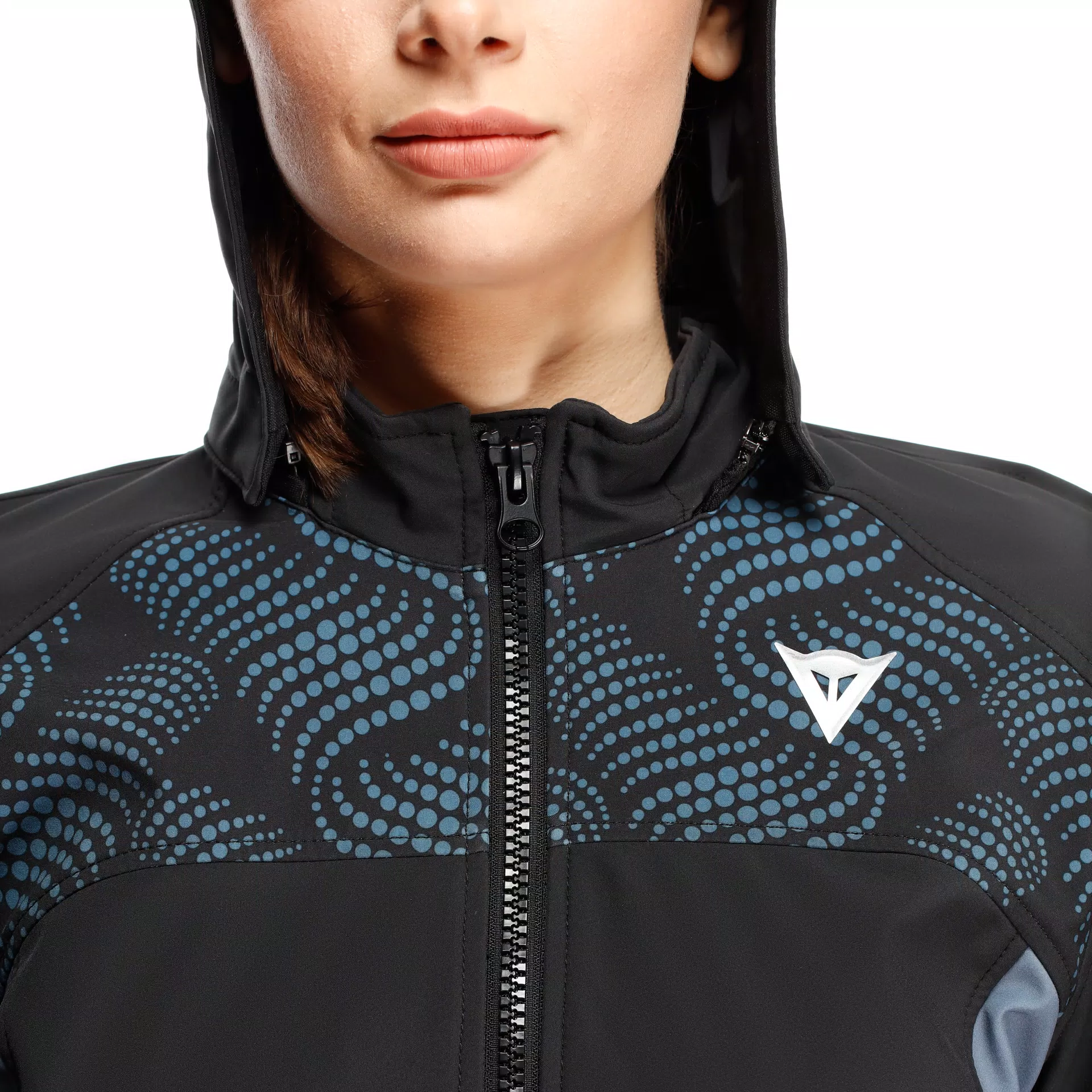 Dainese Ignite 2 Hoodie Ladies Textile Jacket Black / Blue Mirage - FREE UK Shipping, FREE 365 Day Returns | Moto Central