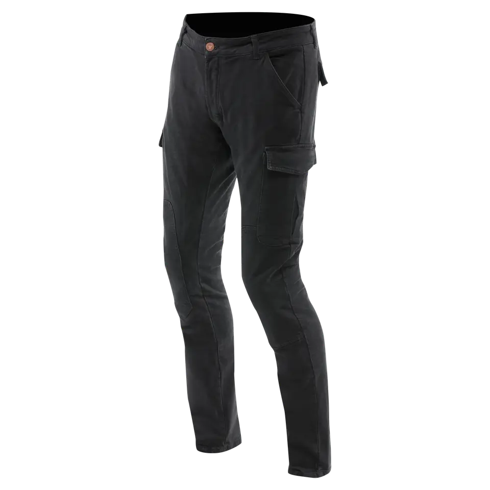 Dainese AA New Slim Taperd Cargo Trouser Black FREE UK Delivery, FREE 365 Day Returns | Moto Central