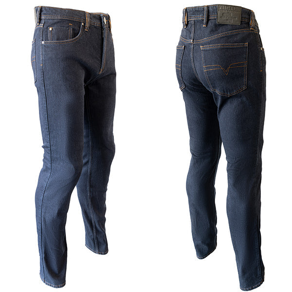 Richa Carter Riding Denim Jeans Dark Blue