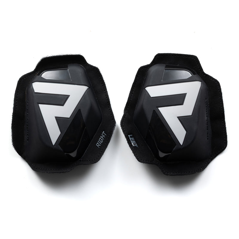 Rebelhorn Detachable Knee Slider (Velro System) Black / White FREE UK Delivery, FREE 365 Day Returns | Moto Central
