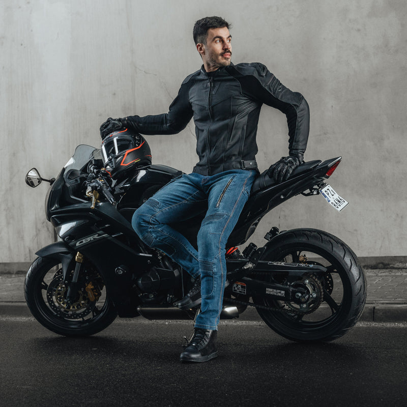 Rebelhorn Vandal Jeans Denim Black FREE UK Delivery, FREE 365 Day Returns | Moto Central