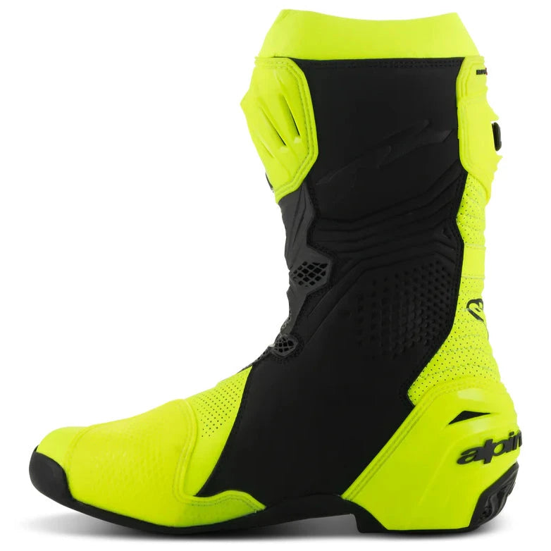 Alpinestars Supertech R Vented Boots Fluo Yellow / Black inner side view