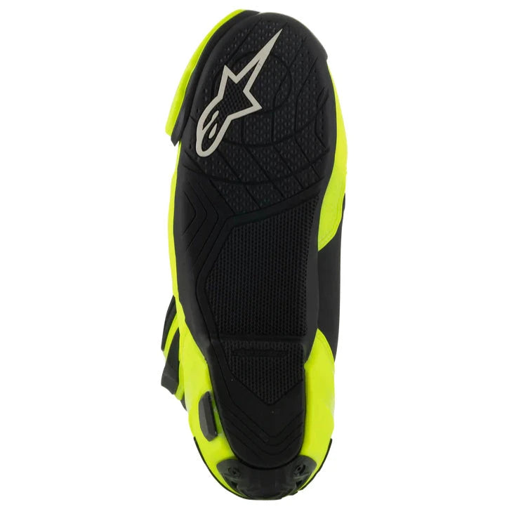 Alpinestars Supertech R Vented Boots Fluo Yellow / Black sole view