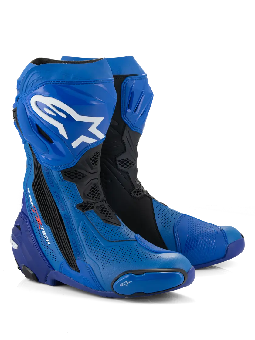 Alpinestars Supertech R Vented Boots Blue / Black FREE UK Delivery, FREE 365 Day Returns | Moto Central