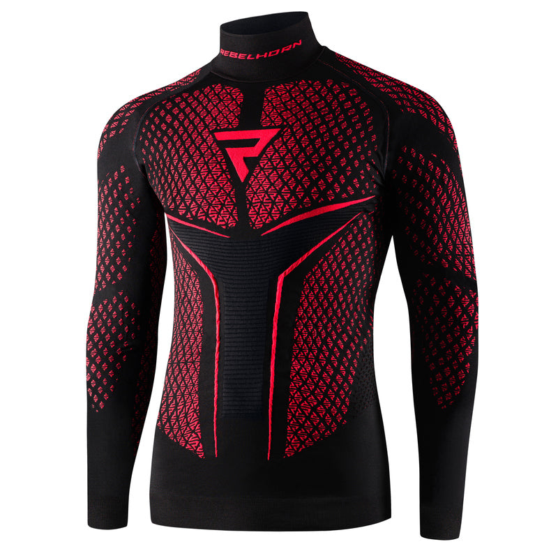 Rebelhorn Therm 2 Thermoactive Long Sleeves T-Shirt Black / Red FREE UK Delivery, FREE 365 Day Returns | Moto Central