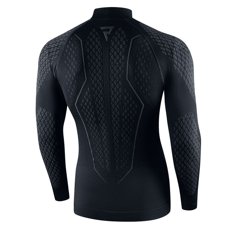 Rebelhorn Therm 2 Thermoactive Long Sleeves T-Shirt Black / Grey FREE UK Delivery, FREE 365 Day Returns | Moto Central