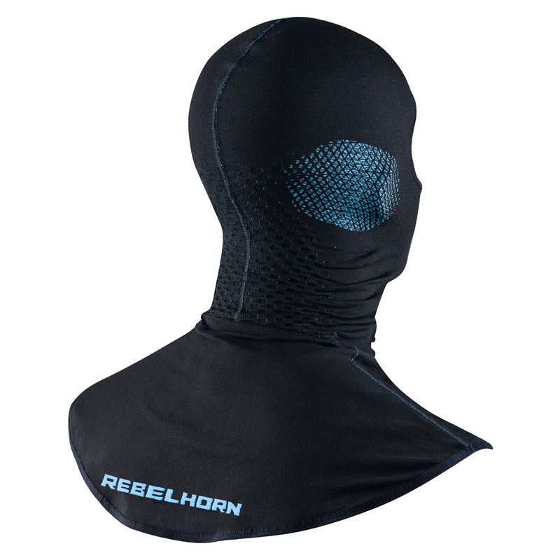 Rebelhorn Therm 2 Thermoactive Balaclava Black / Blue FREE UK Delivery, FREE 365 Day Returns | Moto Central