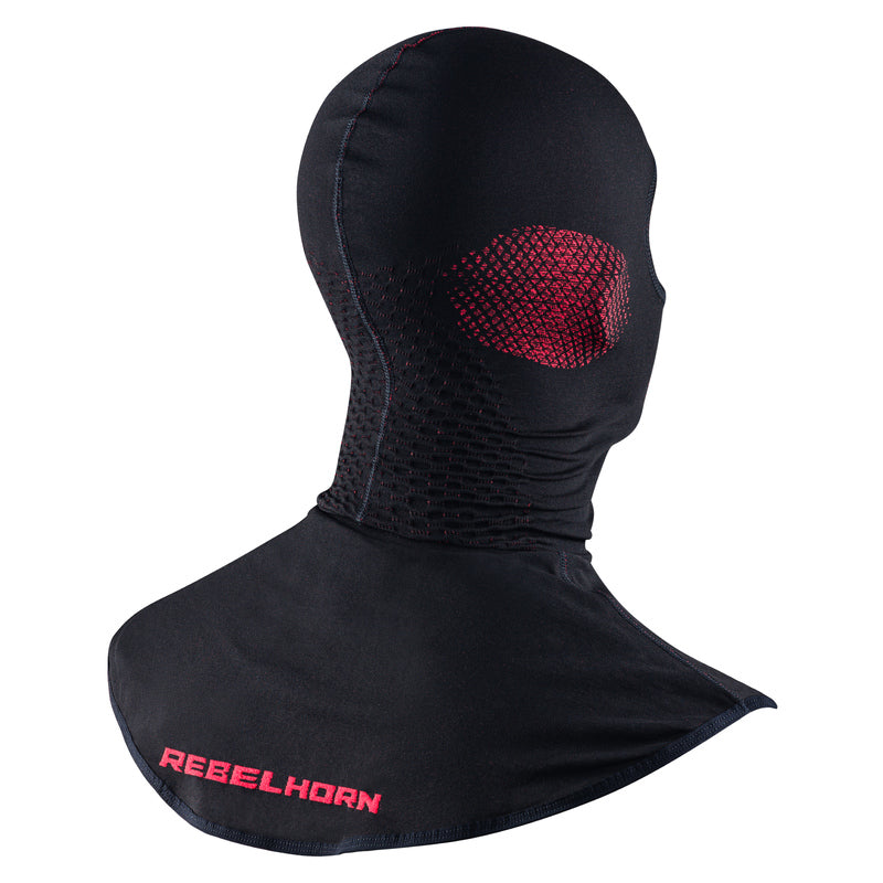 Rebelhorn Therm 2 Thermoactive Balaclava Black / Red FREE UK Delivery, FREE 365 Day Returns | Moto Central