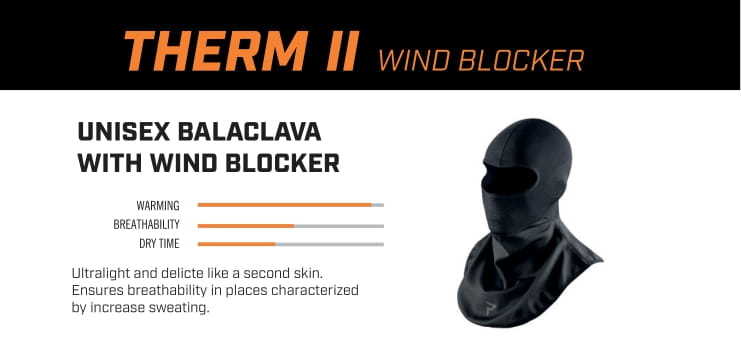 Rebelhorn Therm 2 Thermoactive Balaclava With Windstoper Black / Grey FREE UK Delivery, FREE 365 Day Returns | Moto Central