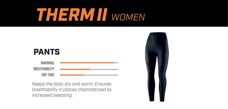 Rebelhorn Therm 2 Ladies Thermoactive Trouser Black / Grey FREE UK Delivery, FREE 365 Day Returns | Moto Central