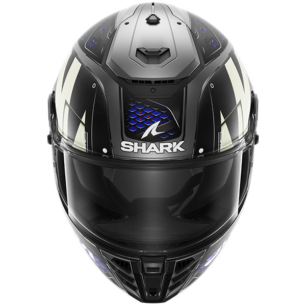 Shark Spartan RS Stingrey Matt Anthracite / Blue / Black