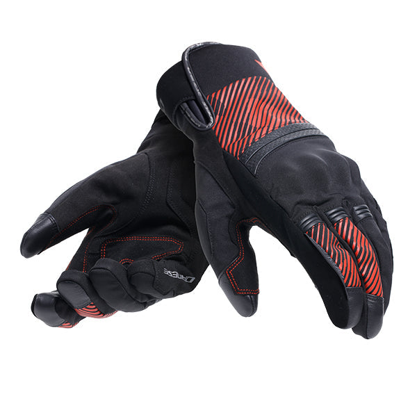 Dainese Fulmine D-Dry Gloves Black / Black / Red