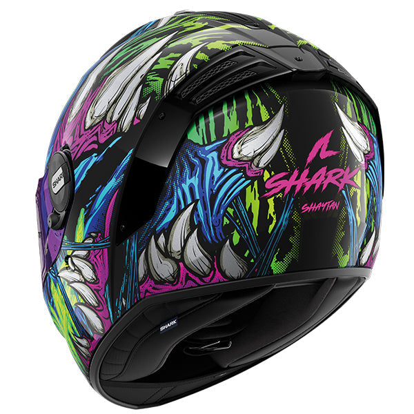 Shark Spartan RS Shaytan Black / Green / Violet