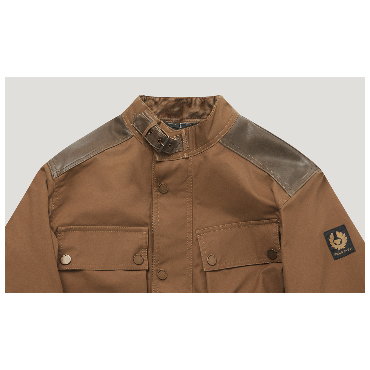 Belstaff Trackmaster Ultracore 8oz Dry Waxed Cotton Jacket Sand FREE UK Delivery, FREE 365 Day Returns | Moto Central