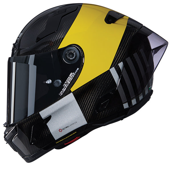 Nolan X-804 RS Combo Gara Carbon / Yellow / Silver