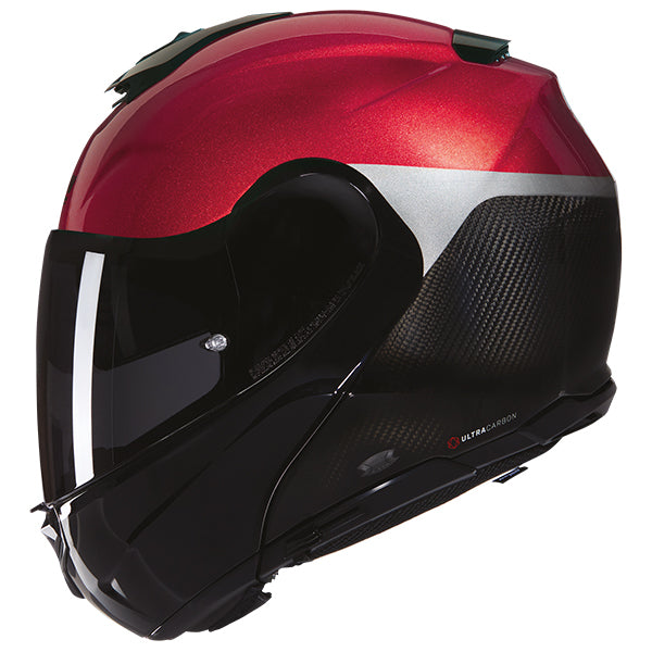 Nolan X-1005 Ultra Carbon Verniciatura Speciale Modular Red / Carbon / Silver