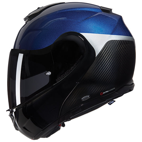 Nolan X-1005 Ultra Carbon Verniciatura Speciale Modular Carbon / Blue / Silver