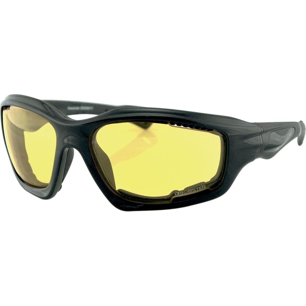 Bobster Desperado Street Sunglasses Black With Yellow Lenses