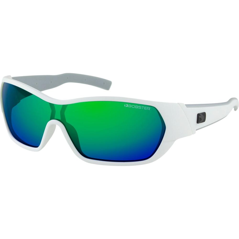 Bobster Aria Sunglasses Matt White / Green / Blue