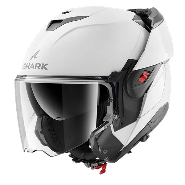 Shark OXO Helmet Blank White - FREE UK Shipping, FREE 365 Day Returns | Moto Central