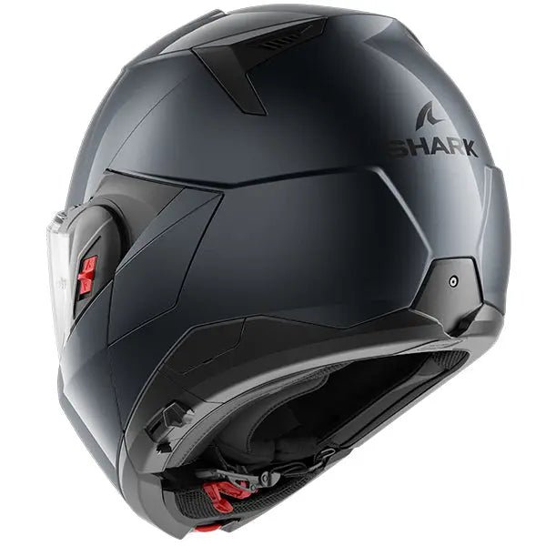 Shark OXO Helmet Blank Dark Anthracite - FREE UK Shipping, FREE 365 Day Returns | Moto Central