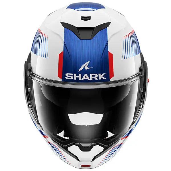 Shark OXO Sikter Helmet White / Blue / Red - FREE UK Shipping, FREE 365 Day Returns | Moto Central