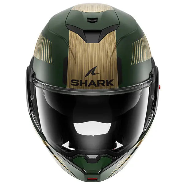 Shark OXO Sikter Helmet Matt Green / Gold  - FREE UK Shipping, FREE 365 Day Returns | Moto Central