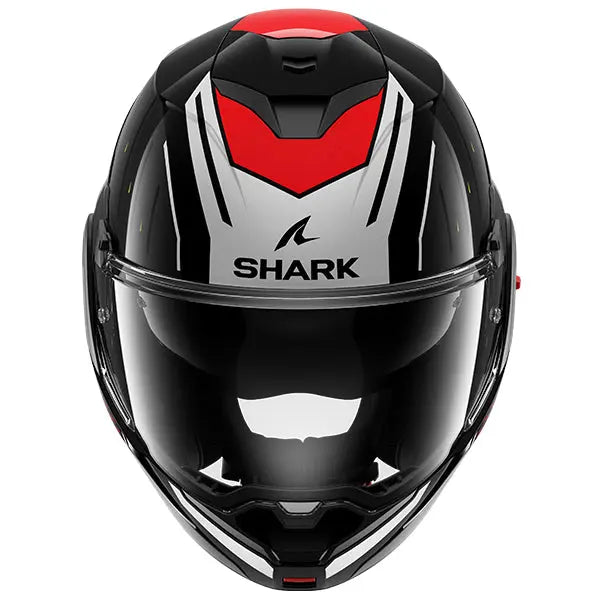 Shark OXO Rydger Helmet Black / Silver / Red  - FREE UK Shipping, FREE 365 Day Returns | Moto Central