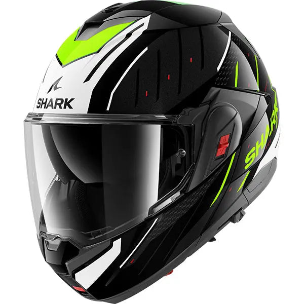 Shark OXO Rydger Helmet Black / White / Fluo Yellow  - FREE UK Shipping, FREE 365 Day Returns | Moto Central