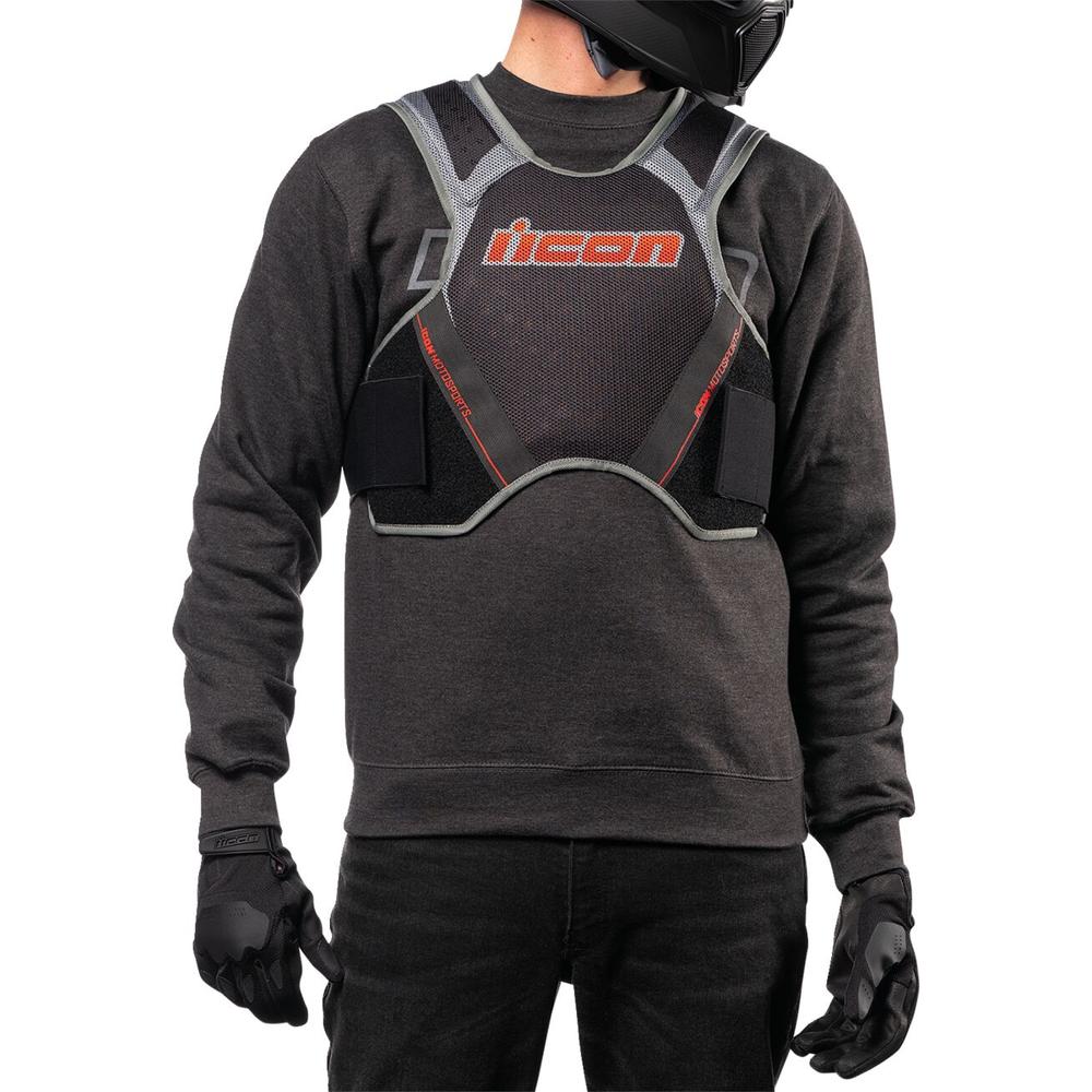 Icon Field Armor Softcore Vest Black / Grey / Red