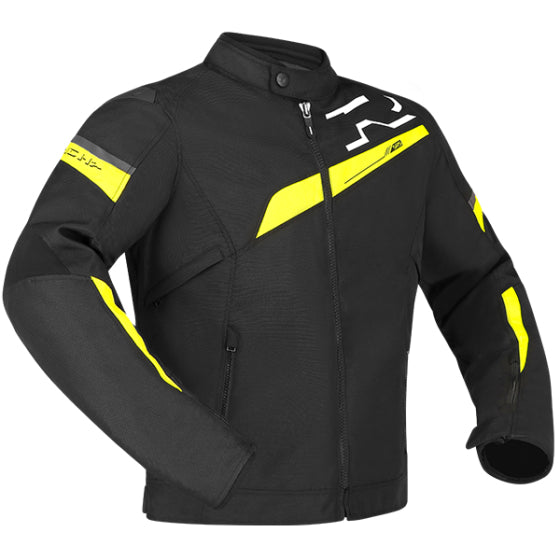 Richa Gotham 3 Waterproof Textile Jacket Black / Fluo Yellow - FREE UK Shipping, FREE 365 Day Returns | Moto Central