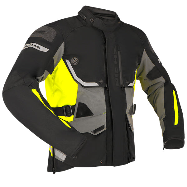 Richa Infinity 3 Pro Textile Jacket Black / Fluo Yellow - FREE UK Shipping, FREE 365 Day Returns | Moto Central
