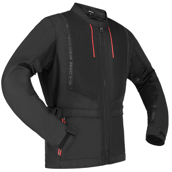 Richa Monaco Mesh Waterproof Textile Jacket Black - FREE UK Shipping, FREE 365 Day Returns | Moto Central