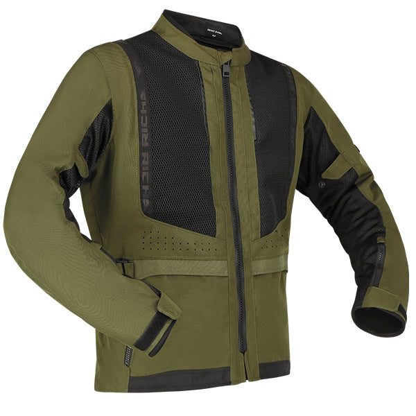 Richa Monaco Mesh Waterproof Textile Jacket Green - FREE UK Shipping, FREE 365 Day Returns | Moto Central
