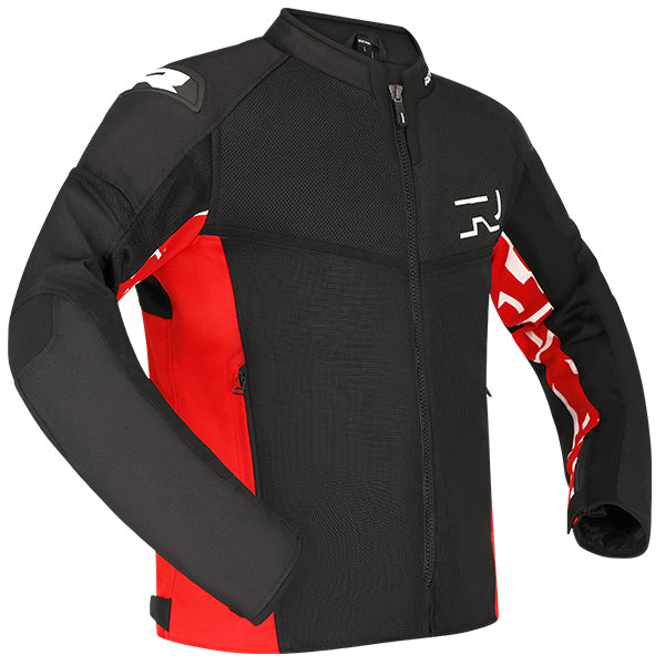 Richa Stradale Mesh Textile Jacket Black / Red - FREE UK Shipping, FREE 365 Day Returns | Moto Central