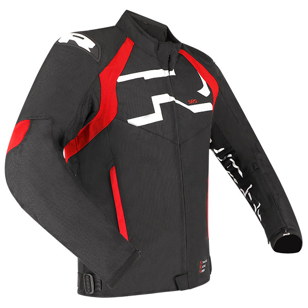Richa Stradale Tex Waterproof Textile Jacket Black / White / Red - FREE UK Shipping, FREE 365 Day Returns | Moto Central