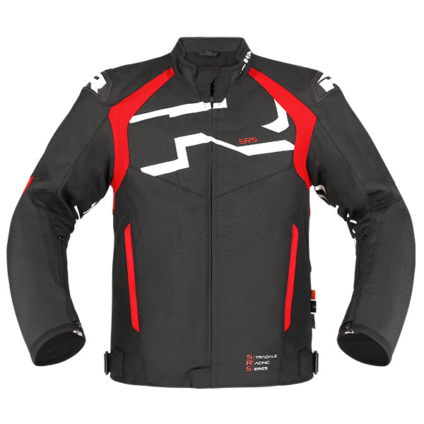 Richa Stradale Tex Waterproof Textile Jacket Black / White / Red - FREE UK Shipping, FREE 365 Day Returns | Moto Central