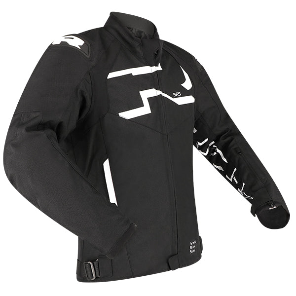 Richa Stradale Tex Waterproof Textile Jacket Black / White - FREE UK Shipping, FREE 365 Day Returns | Moto Central