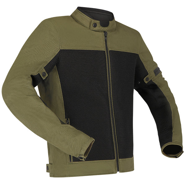 Richa Toulon Mesh Textile Jacket Olive Green - FREE UK Shipping, FREE 365 Day Returns | Moto Central
