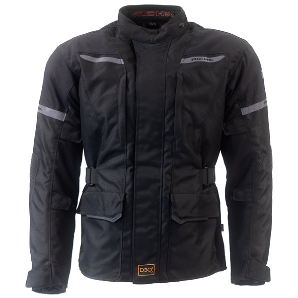Richa Phantom Prime Textile Jacket Black  - FREE UK Shipping, FREE 365 Day Returns | Moto Central